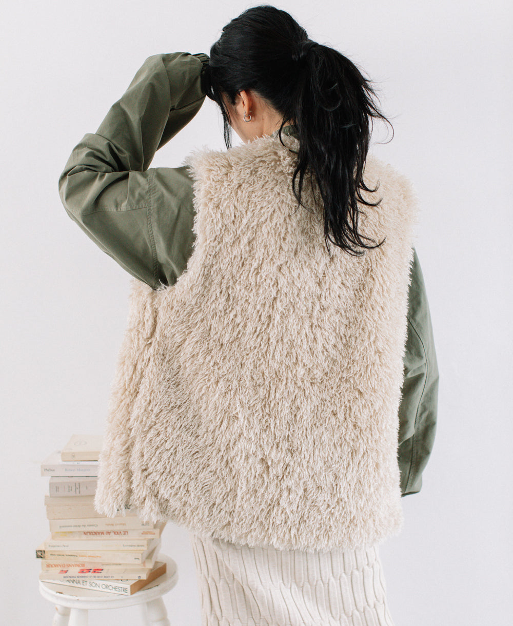 eco fur vest